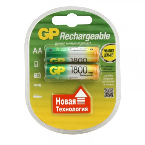 Аккумулятор GP R6 1800A HC-2DECRC2 2шт (упак) AA картинка 